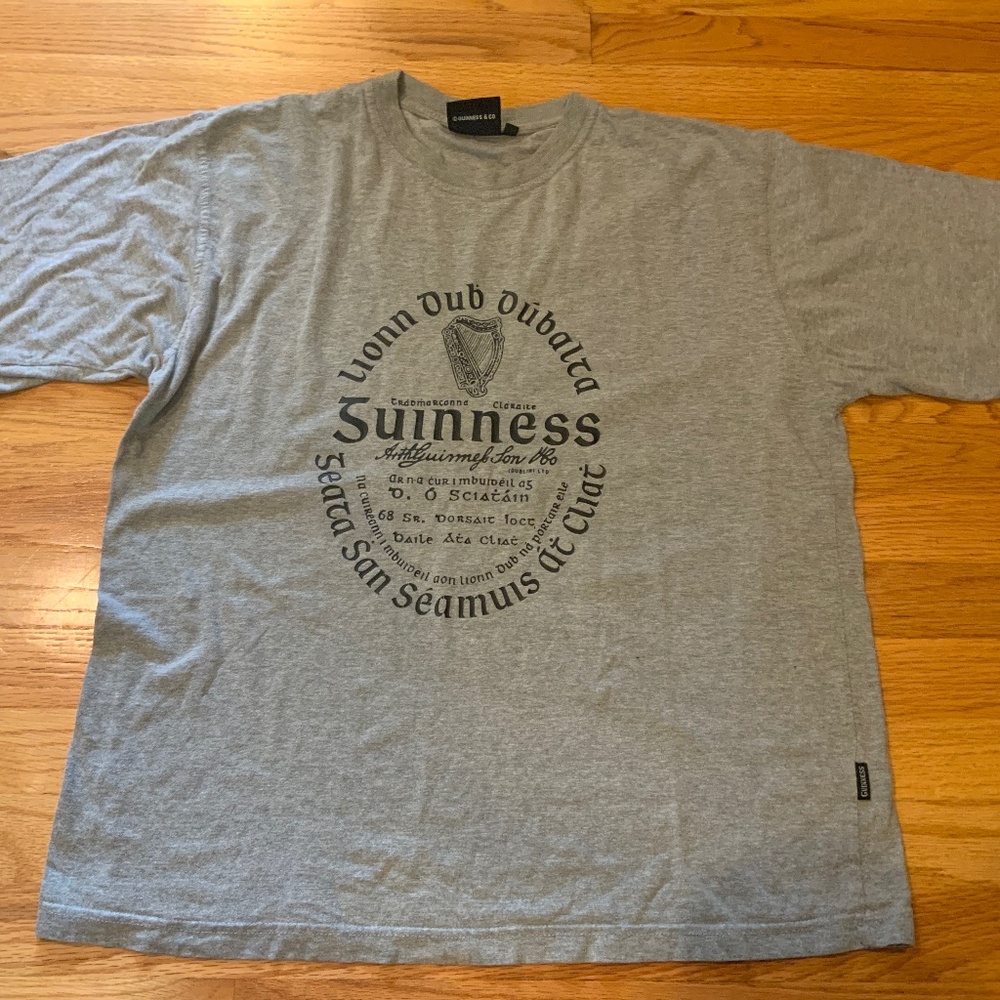 Official Guinness & Co. 1759 Grey Short Sleeve T-Shirt Large EXCELLENT CONDITION